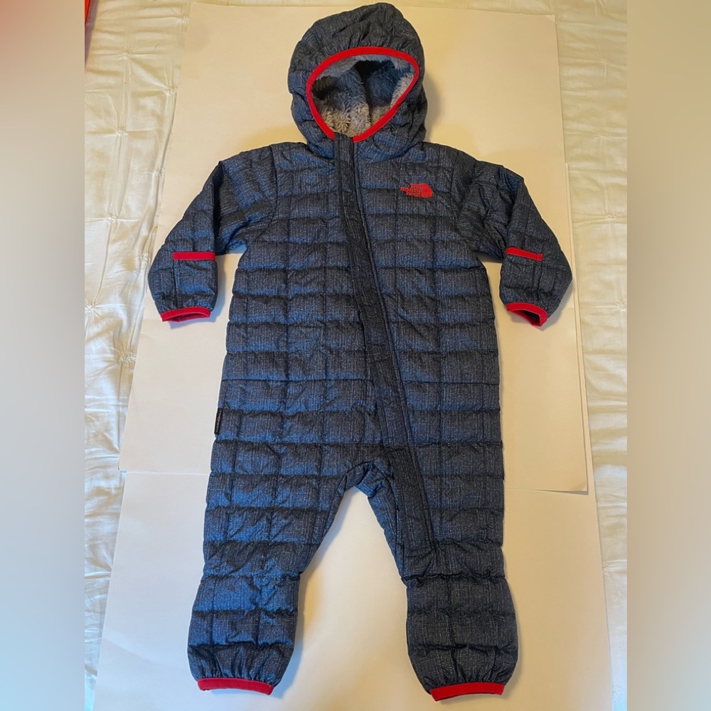 The North Face One Piece - Dark Blue and Red